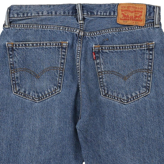Vintage blue 505 Levis Denim Shorts - mens 35" waist
