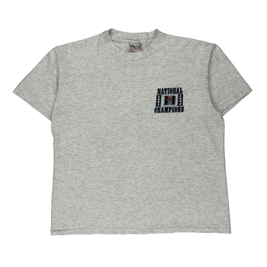 Duke Oneita Single Stitch T-Shirt - Large Grey Cotton