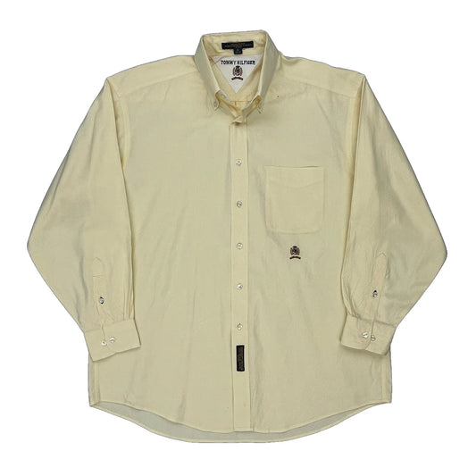 Tommy Hilfiger Shirt - Large Yellow Cotton