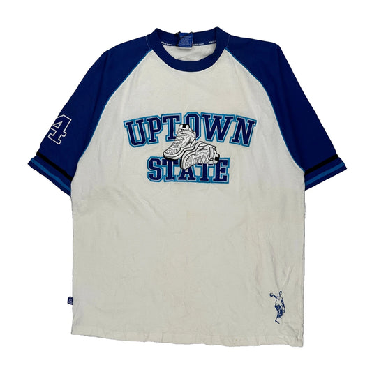 Uptown State Fnf Sportswear Graphic T-Shirt - XL Blue Cotton