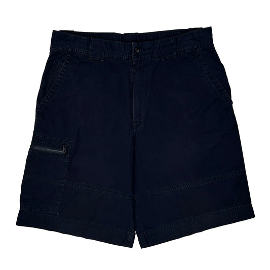 Nautica Cargo Cargo Shorts - 34W 9L Navy Cotton