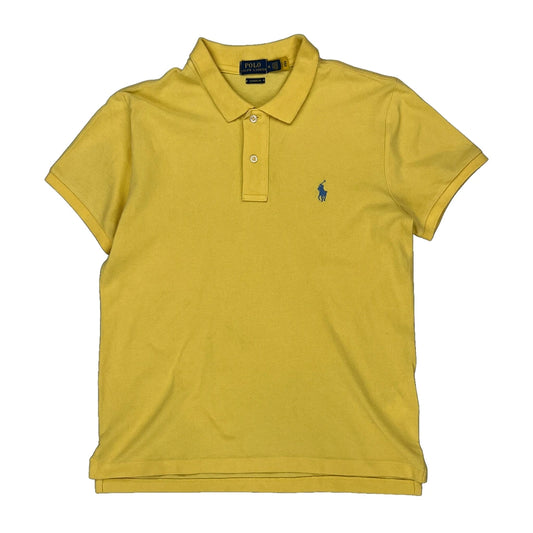 Polo By Ralph Lauren Polo Shirt - Medium Yellow Cotton