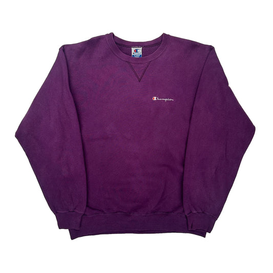 Champion Sweatshirt - XL Purple Cotton