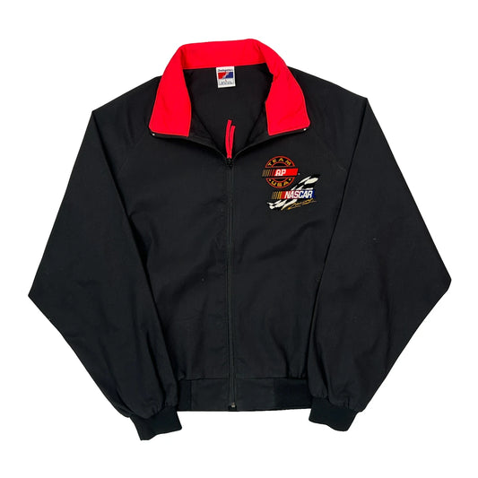 Made In USA Swingster Nascar Bomber Jacket - Large Black Polyester