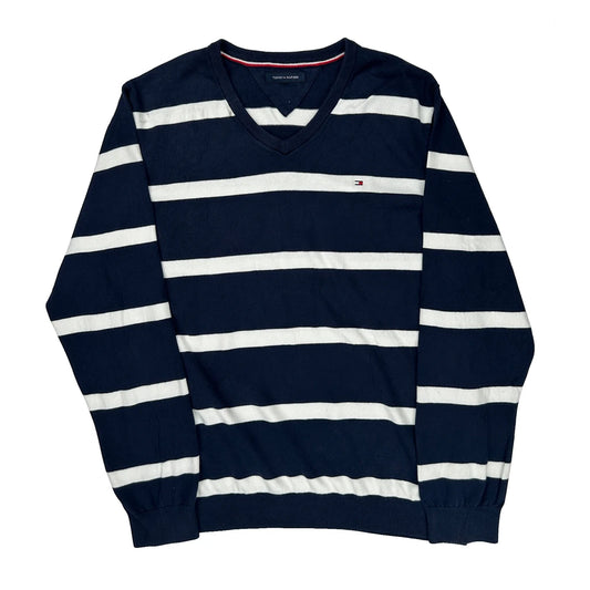 Tommy Hilfiger Sweater - Large Navy Cotton