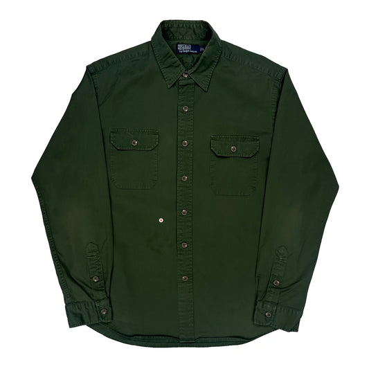 Polo By Ralph Lauren Shirt - Large Green Cotton