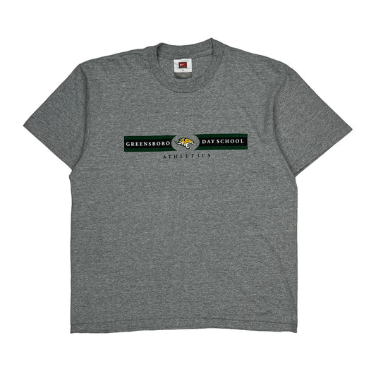 Greensboro Day School Athletics Nike College T-Shirt - Medium Grey Cotton