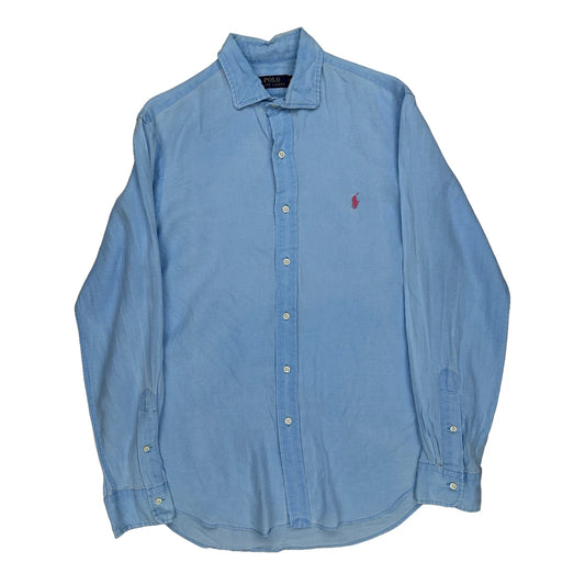 Polo By Ralph Lauren Shirt - Medium Blue Linen