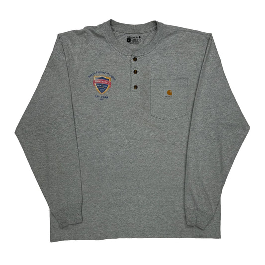 20Th Year Anniversary Carhartt Long Sleeve T-Shirt - Large Grey Cotton