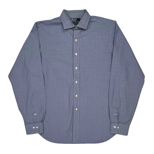 Vintage Polo By Ralph Lauren Checked Shirt - Large Blue Cotton