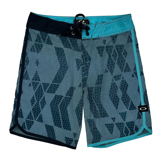 Oakley Sport Shorts - 30″ Waist Blue Polyester