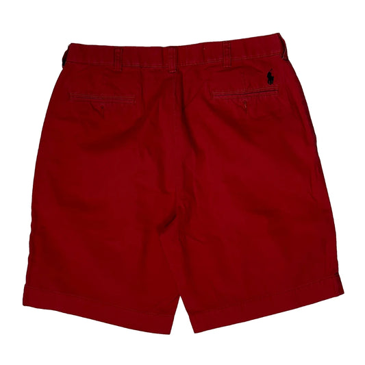 Polo By Ralph Lauren Chino Shorts - 32W 10L Red Cotton