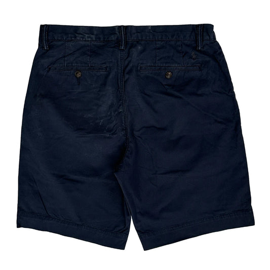 Vintage Polo By Ralph Lauren Chino Shorts - 32W 9L Navy Cotton