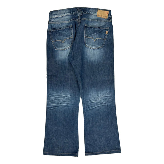 Vintage Guess Boot Cut Jeans - 32W 29L Blue Cotton