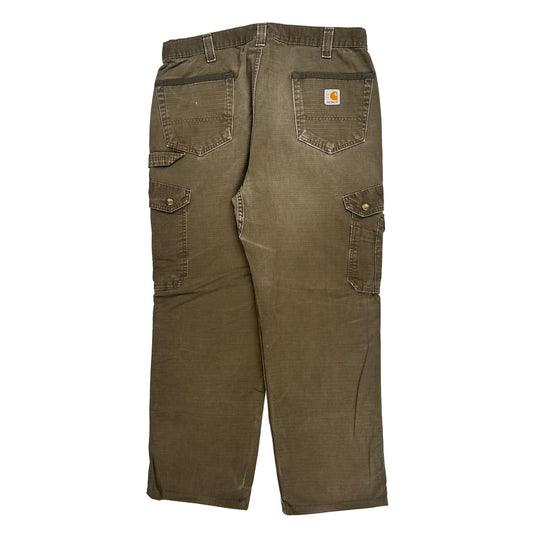 Carhartt Carpenter Trousers - 36W 32L Brown Cotton