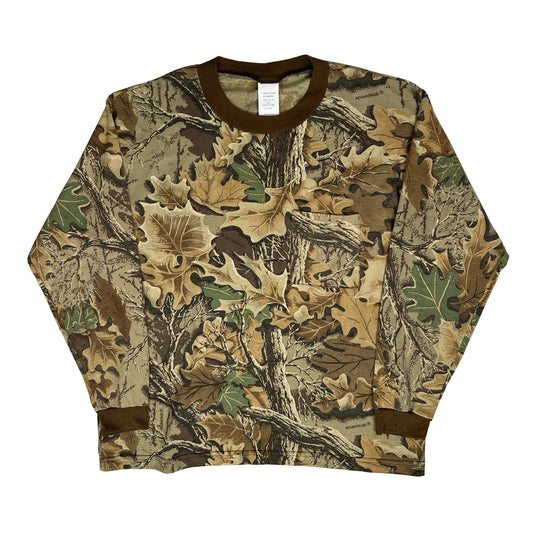 Realtree Camo Long Sleeve T-Shirt - XL Camo Cotton