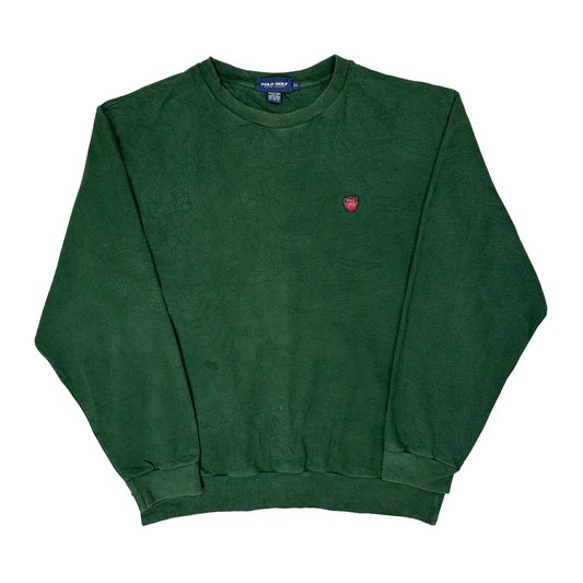 Polo By Ralph Lauren Sweatshirt - XL Green Cotton Blend