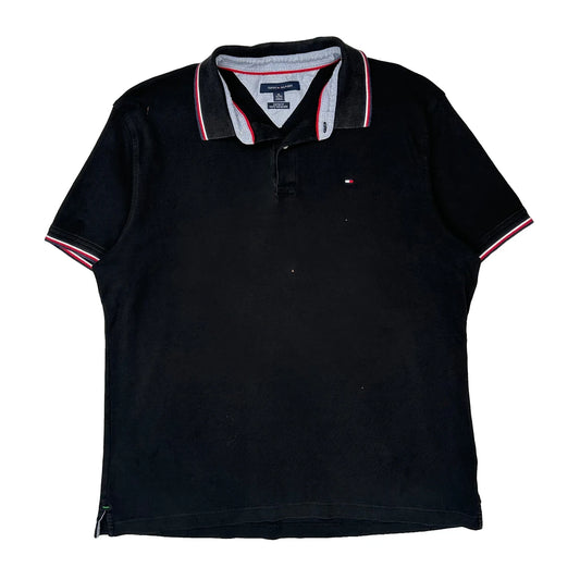 Tommy Hilfiger Polo Shirt - XL Black Cotton