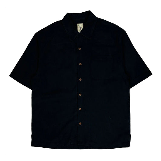 Jamaica Jaxx Hawaiian Shirt - Medium Black Silk
