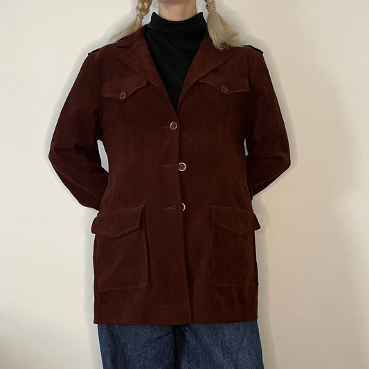 Vintage burgundy Bla Bla Jacket - womens small