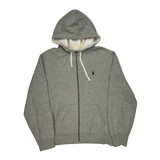 Polo By Ralph Lauren Hoodie - Large Gray Cotton