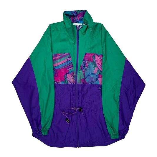 Reebok Windbreaker - Small Multicoloured Nylon