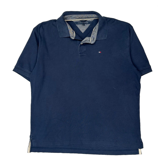 Tommy Hilfiger Polo Shirt - XL Navy Cotton