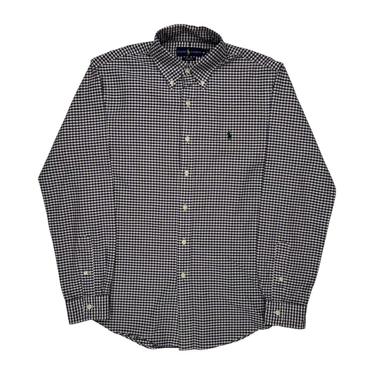 Ralph Lauren Checked Shirt - Medium Black Cotton