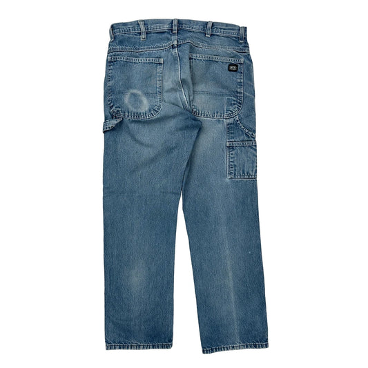 Key Carpenter Jeans - 34W 32L Blue Cotton