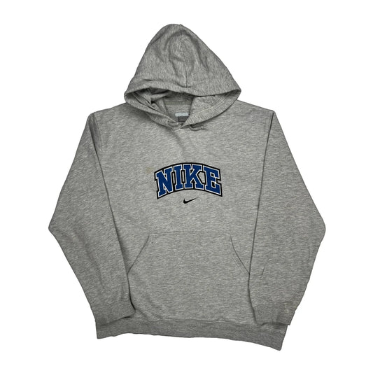 Nike Spellout Hoodie - 2XL Grey Cotton
