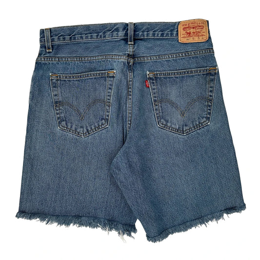 Levis Denim Shorts - 32W 10L Blue Cotton