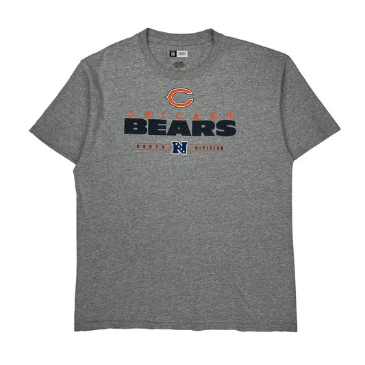 Chicago Bears N.F.L. Team Apparel T-Shirt - Large Grey Cotton Blend