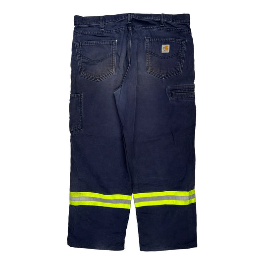 Carhartt Cargo Trousers - 38W 27L Blue Cotton