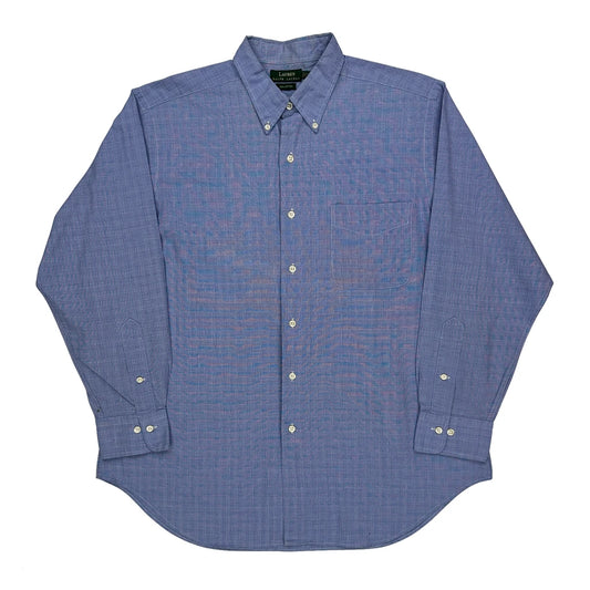 Vintage Ralph Lauren Checked Shirt - Large Blue Cotton