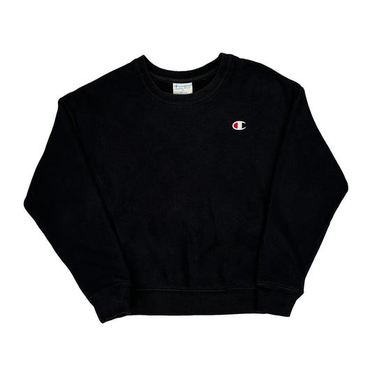 Reverse Weave Champion Sweatshirt - Small Black Cotton Blend
