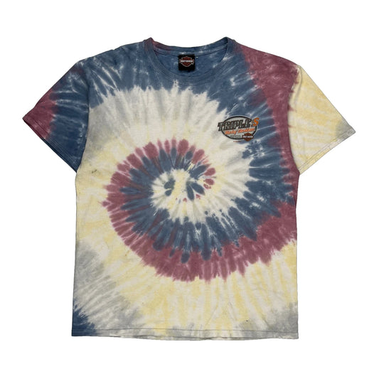 Triple S Harley Davidson Tie-Dye T-Shirt - Large Multicoloured Cotton