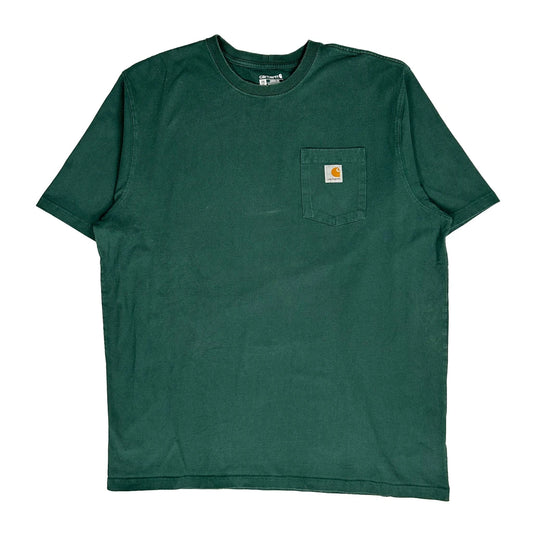 Vintage Carhartt T-Shirt - 2XL Green Cotton