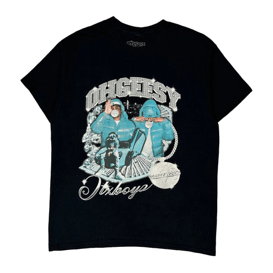 Unbranded Graphic T-Shirt - Large Black Cotton
