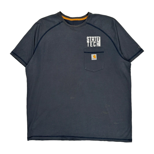 State Tech Electrician Carhartt Graphic T-Shirt - XL Grey Cotton Blend