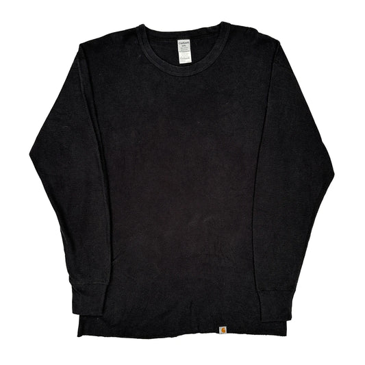 Carhartt Long Sleeve T-Shirt - 2XL Black Cotton
