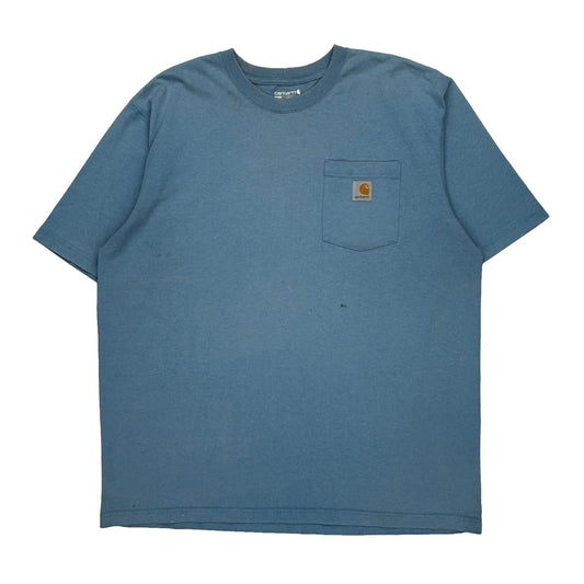Carhartt T-Shirt - XL Blue Cotton