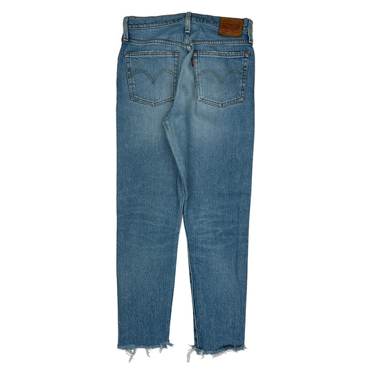 501 Levis Jeans - 26W UK 6 Light Wash Cotton