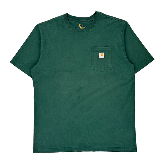 Carhartt Tall T-Shirt - XL Green Cotton