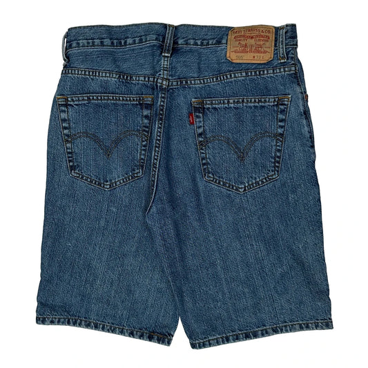 505 Levis Baggy Denim Shorts - 32W 9L Blue Cotton