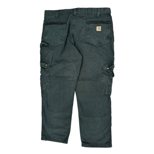 Carhartt Cargo Trousers - 38W 30L Black Cotton