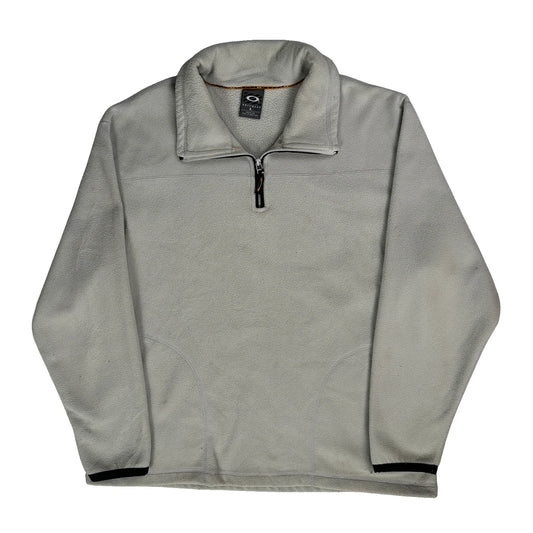 Software Oakley 1/4 Zip - Large Grey Polyester