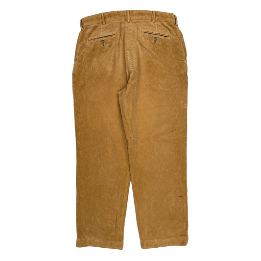 Polo By Ralph Lauren Cord Trousers - 34″ Waist Brown Cotton