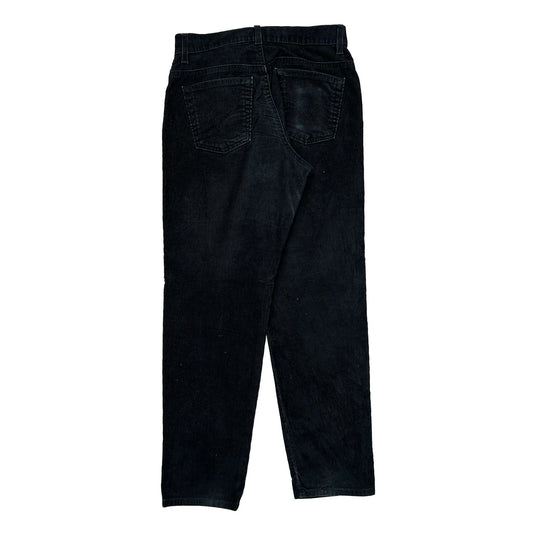 550 Levis Cord Trousers - 30″ Waist Black Cotton