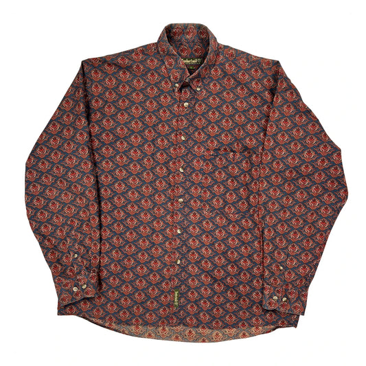 Timberland Patterned Shirt - Large Multicoloured Cotton