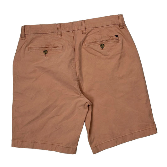 Tommy Hilfiger Chino Shorts - 31W 9L Orange Cotton
